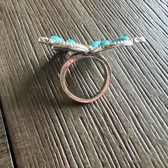 TURQUOISE BUTTERFLY🦋 RING - Picture 5 of 7